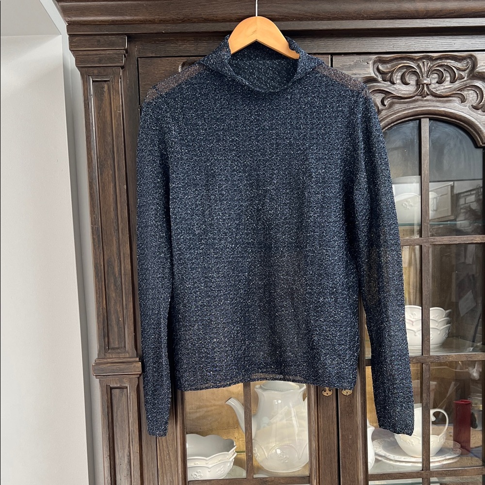 COS Shimmer Mesh Long Sleeves Top